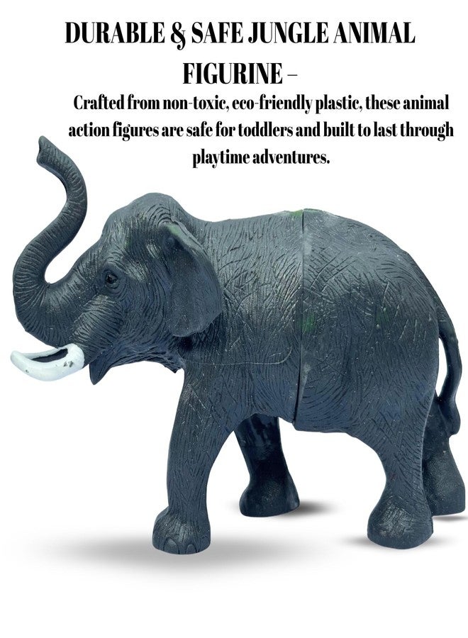 MALLEXO Big Size Realistic Forest Wild Animal Action Figures Playset for Kids 3+| 12PCS Jungle Animals Figurine Party Favor Toy for Boys and Girls Birthday Gift for Children Learning & Decoration Item - Image 4